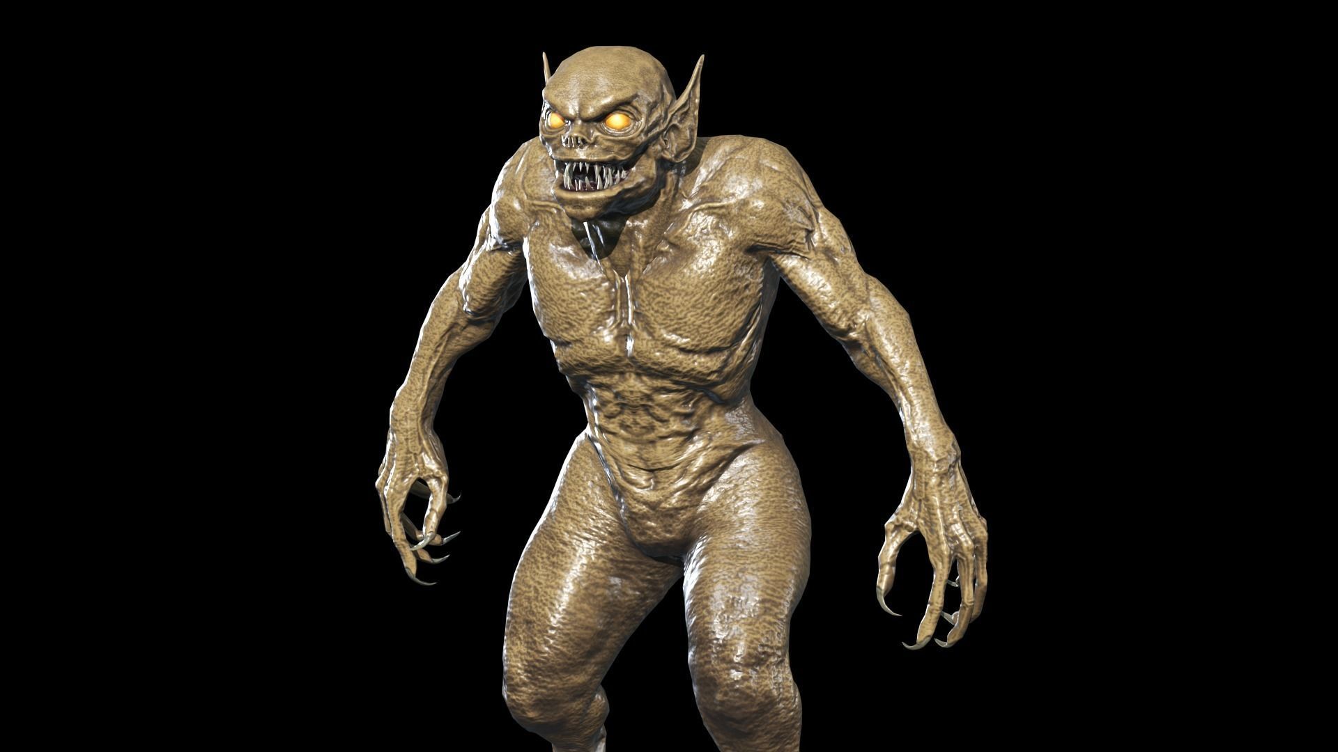 Necro Monster 2 Low-poly 3D model_19