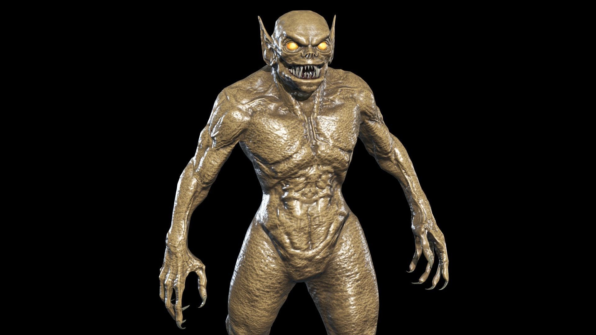 Necro Monster 2 Low-poly 3D model_12