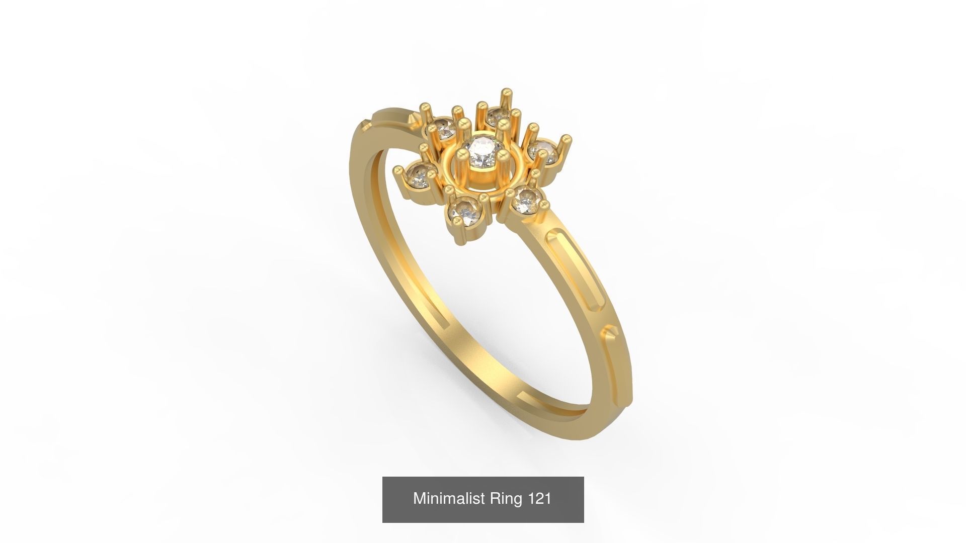 Light rings weighing 1 to 4 grams 1070 Rings 3D Model Collection_1645