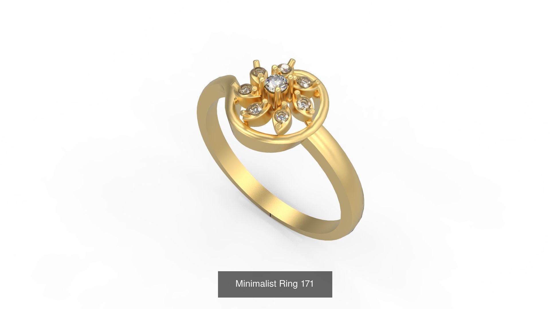Light rings weighing 1 to 4 grams 1070 Rings 3D Model Collection_1695