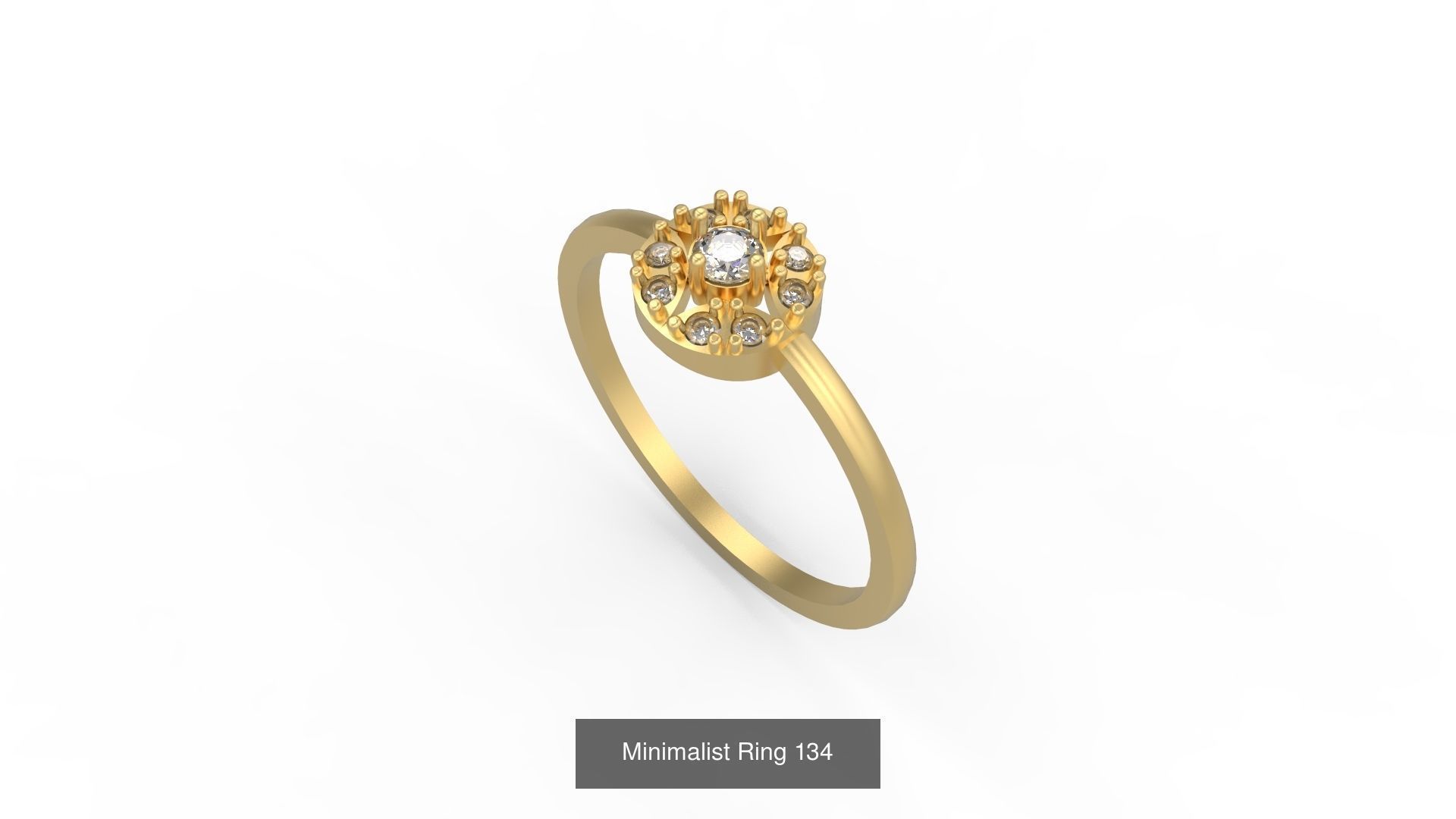 Light rings weighing 1 to 4 grams 1070 Rings 3D Model Collection_1658