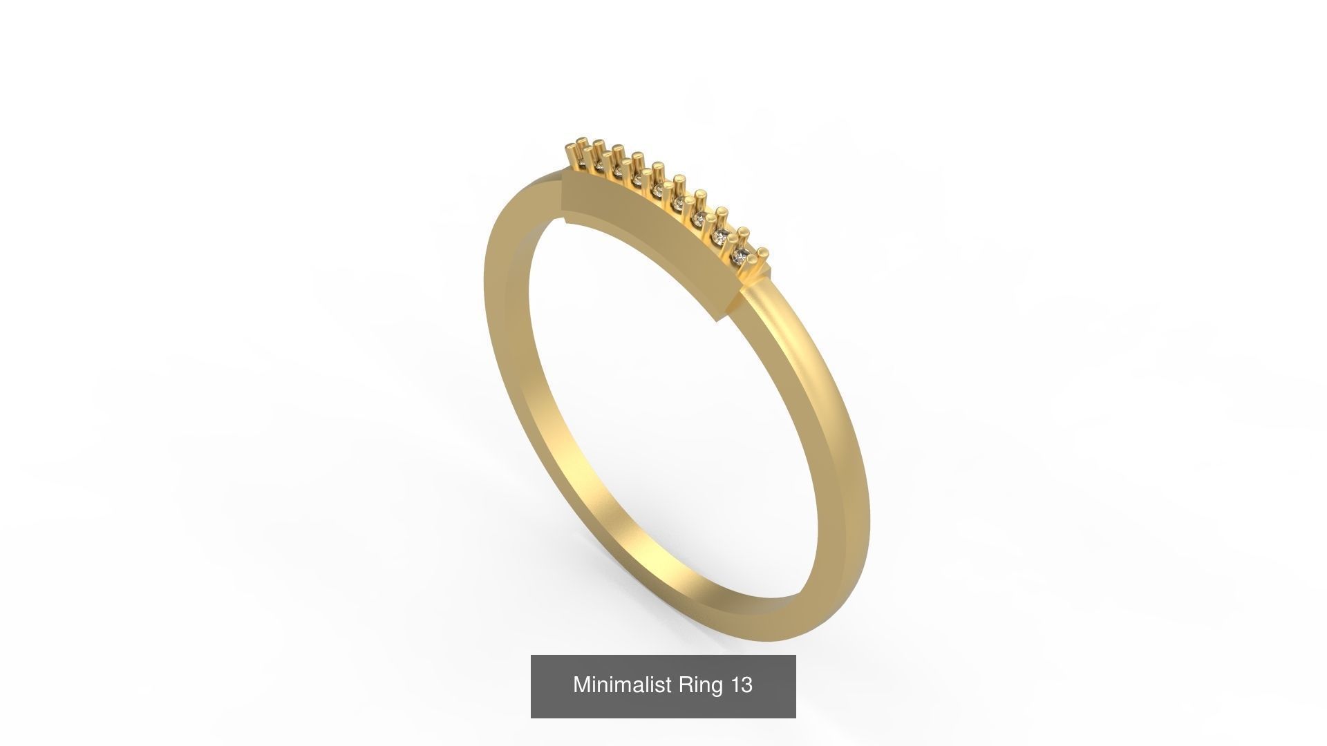 Light rings weighing 1 to 4 grams 1070 Rings 3D Model Collection_1567
