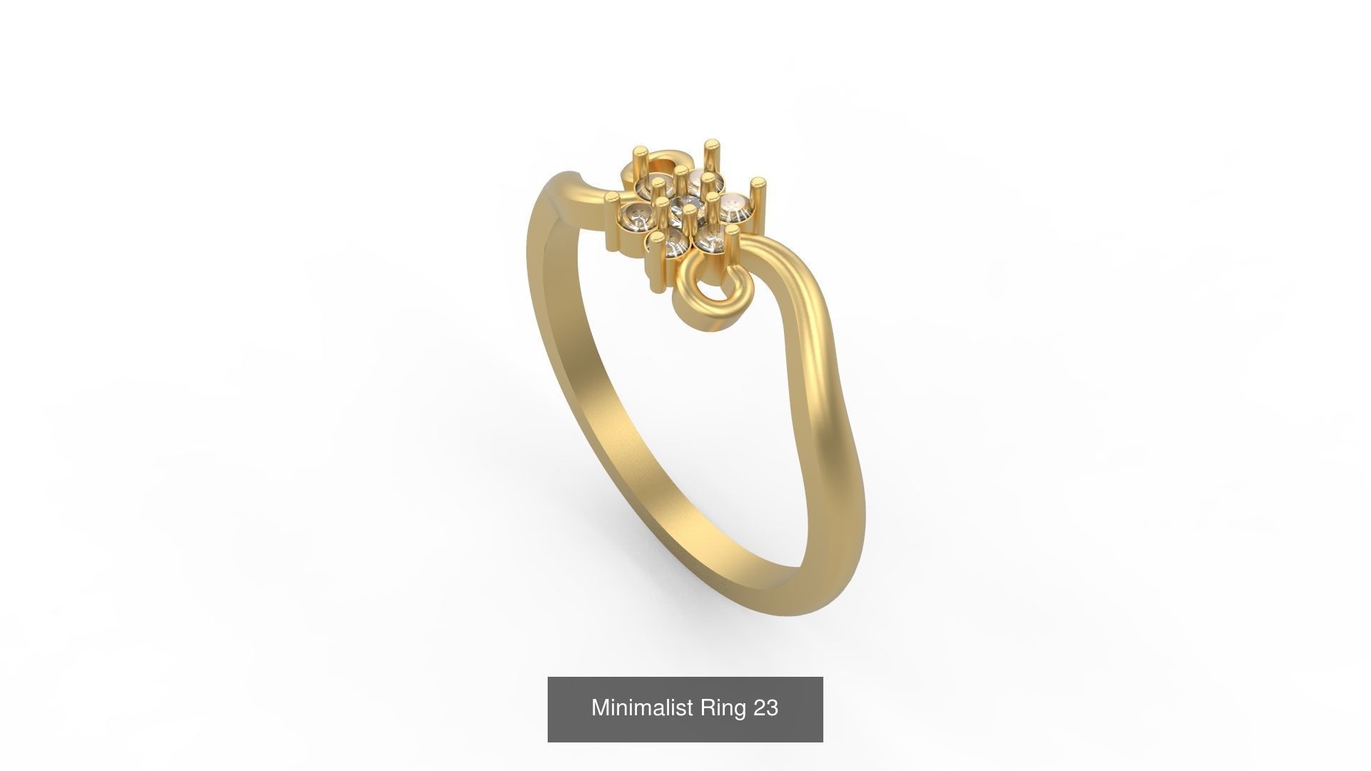 Light rings weighing 1 to 4 grams 1070 Rings 3D Model Collection_1577