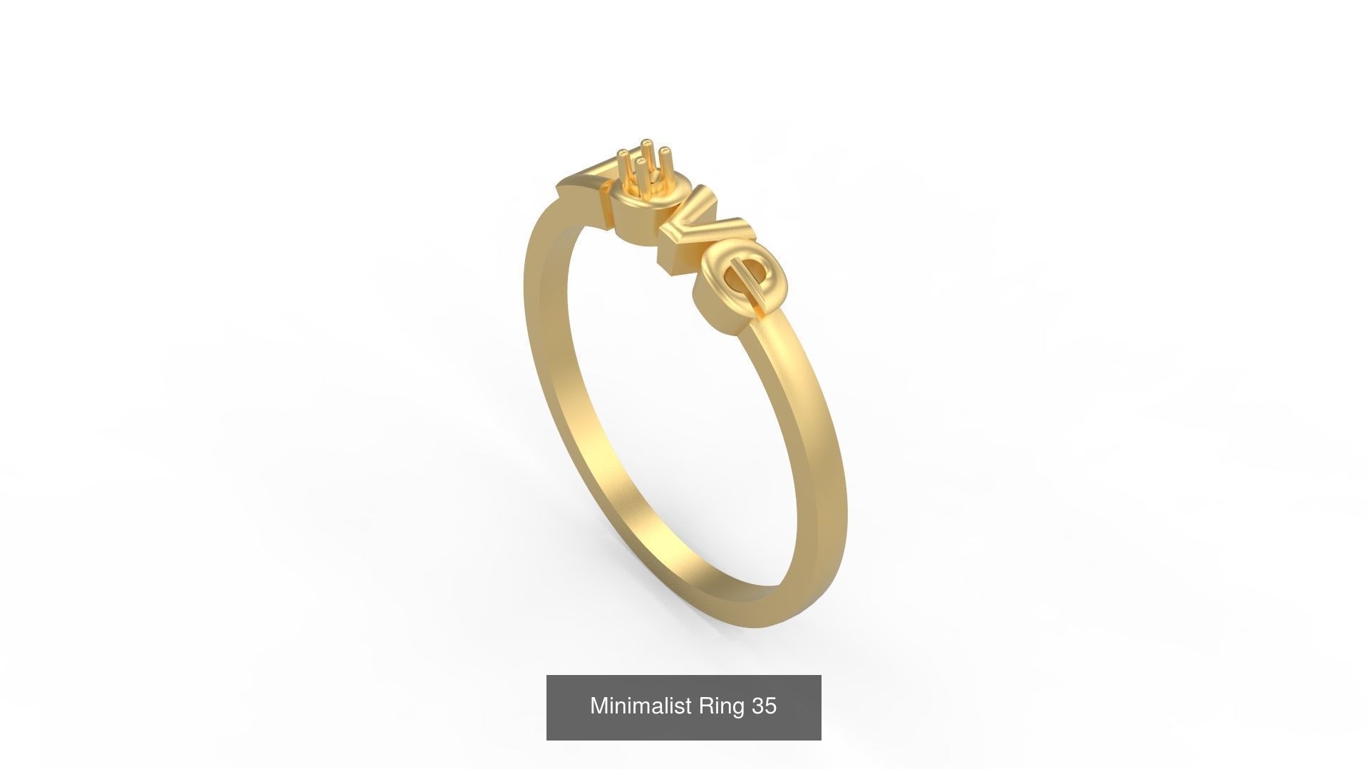 Light rings weighing 1 to 4 grams 1070 Rings 3D Model Collection_1589
