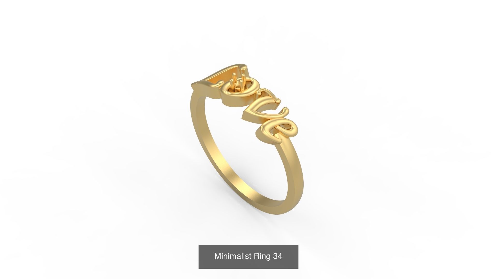 Light rings weighing 1 to 4 grams 1070 Rings 3D Model Collection_1588