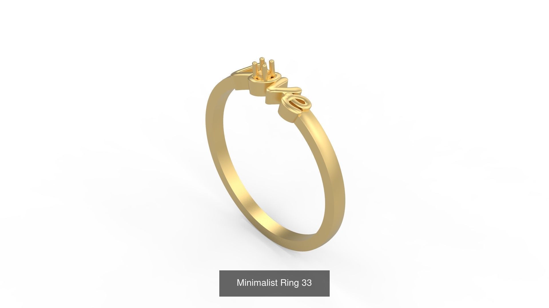 Light rings weighing 1 to 4 grams 1070 Rings 3D Model Collection_1587