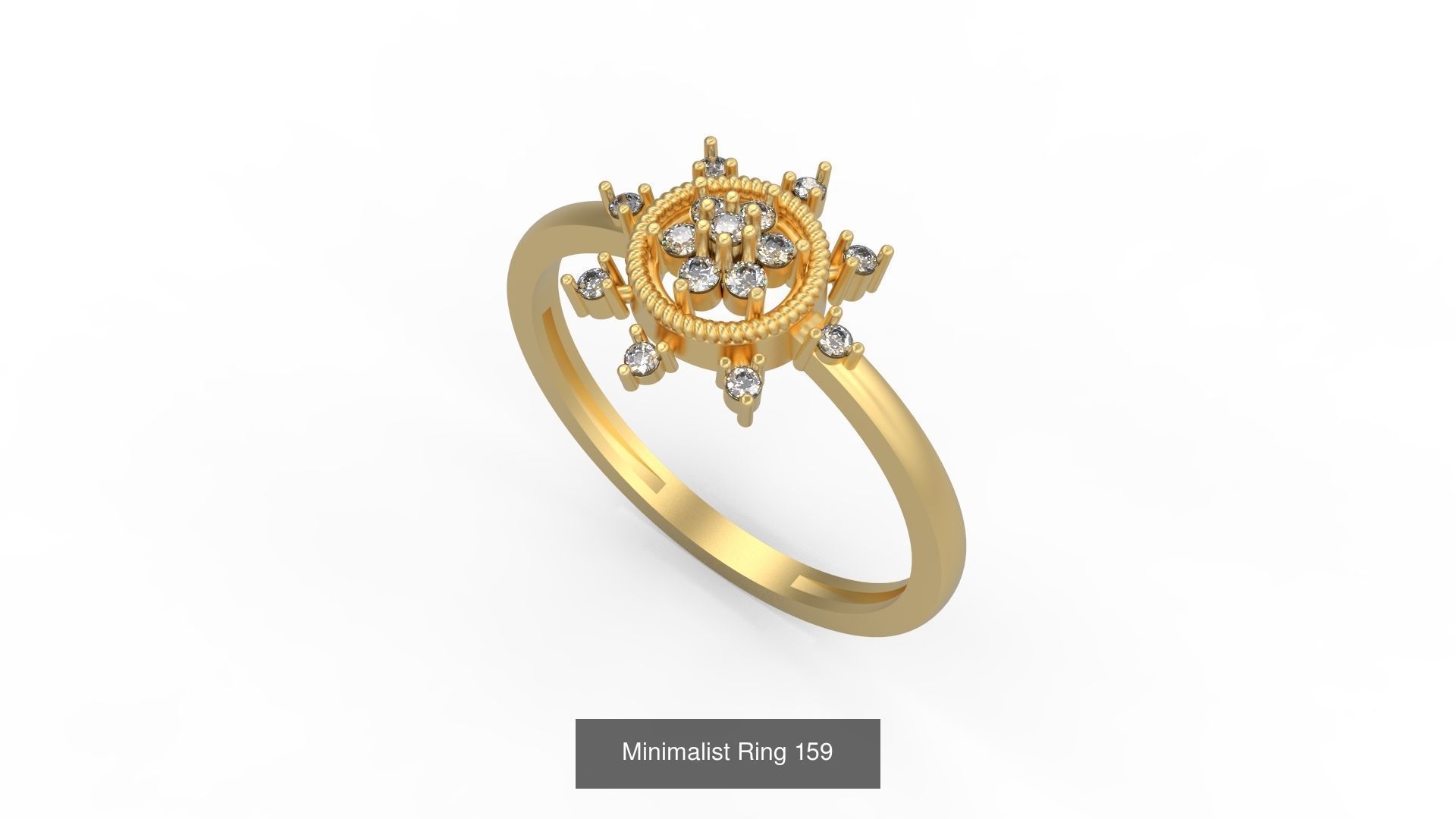 Light rings weighing 1 to 4 grams 1070 Rings 3D Model Collection_1683