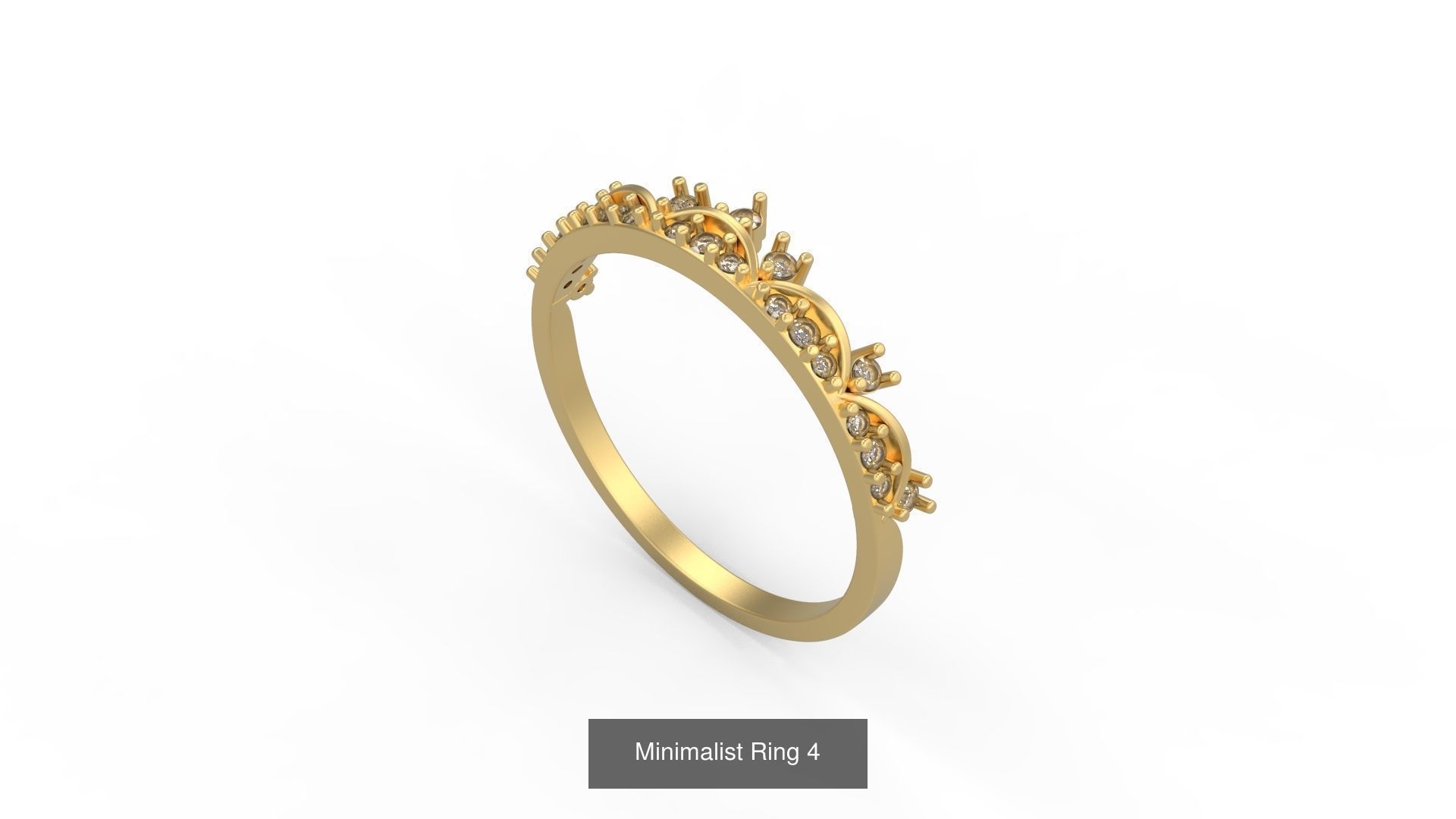 Light rings weighing 1 to 4 grams 1070 Rings 3D Model Collection_870