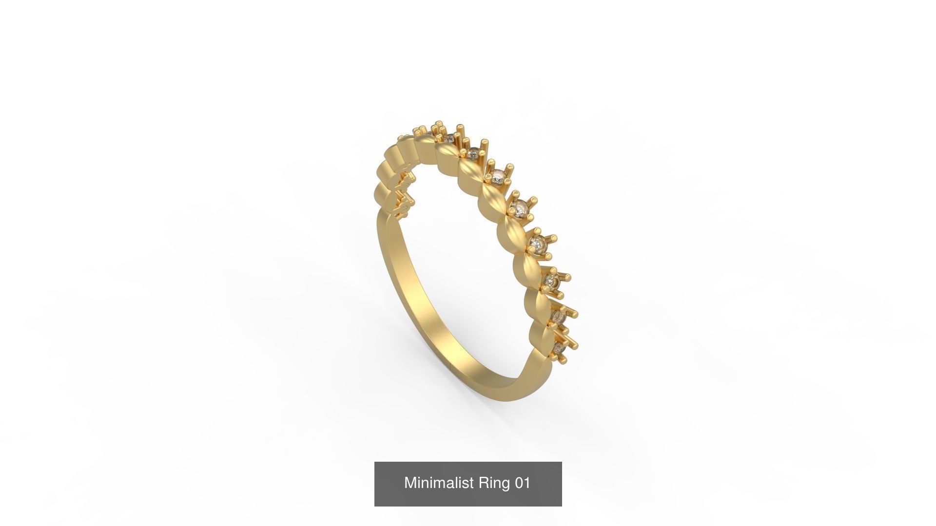 Light rings weighing 1 to 4 grams 1070 Rings 3D Model Collection_576