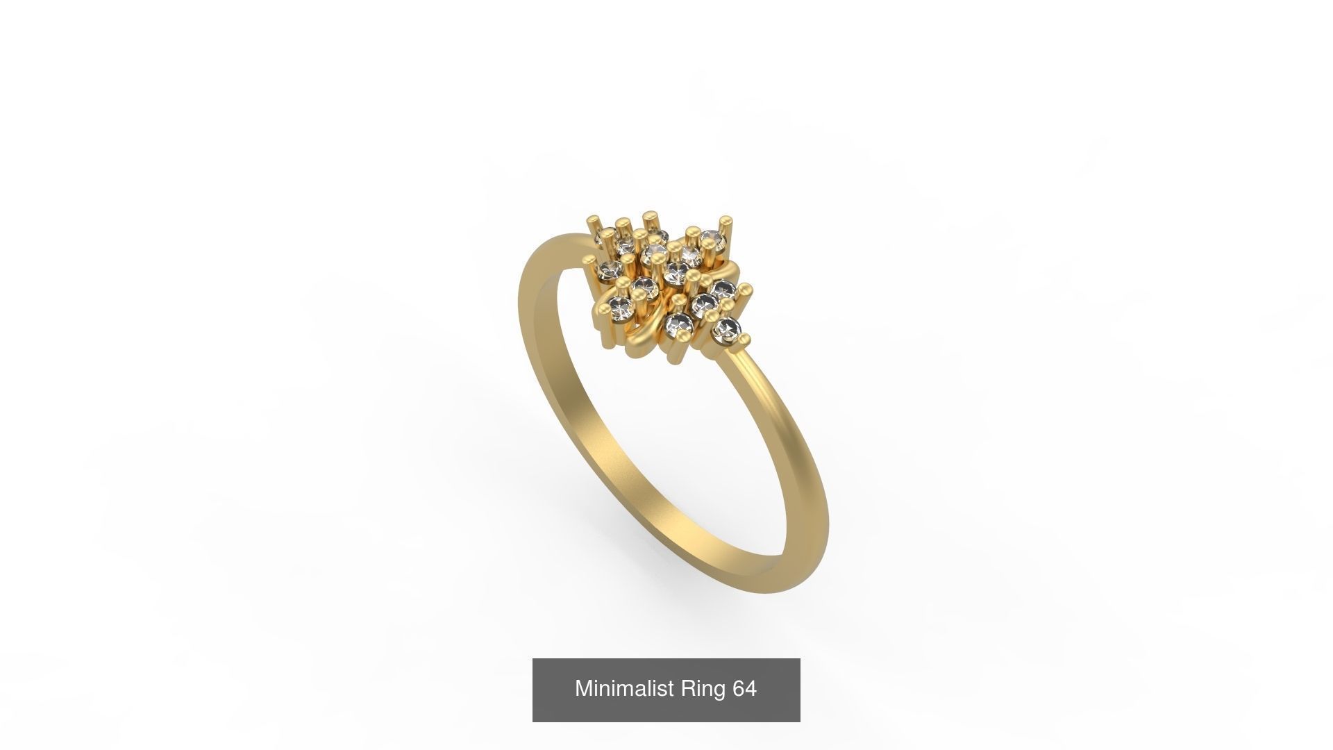Light rings weighing 1 to 4 grams 1070 Rings 3D Model Collection_1618