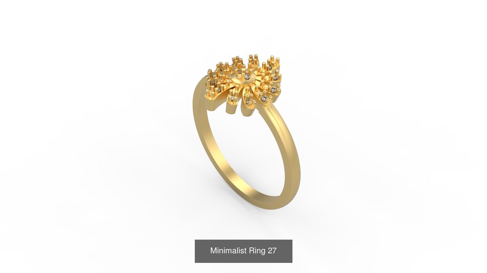 Light rings weighing 1 to 4 grams 1070 Rings 3D Model Collection_1581