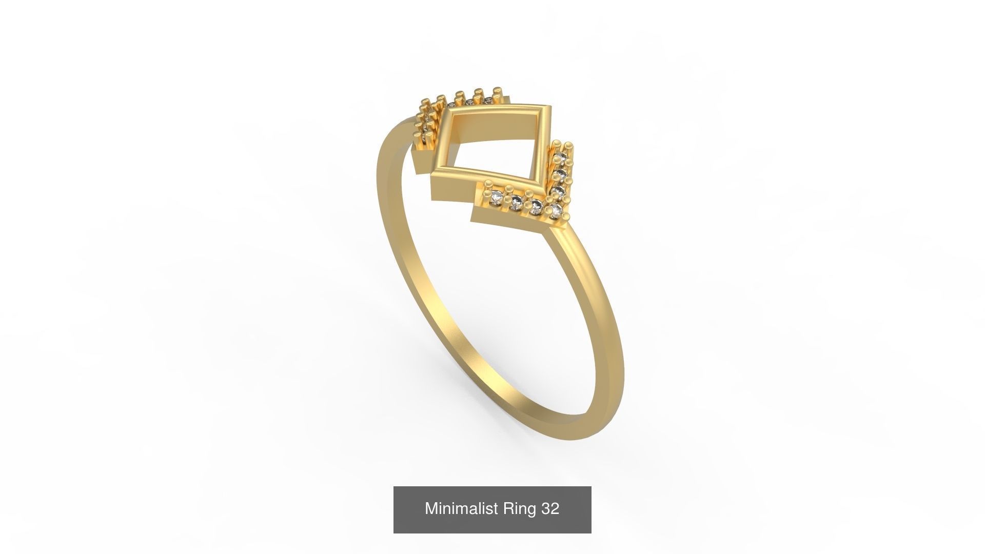 Light rings weighing 1 to 4 grams 1070 Rings 3D Model Collection_1586