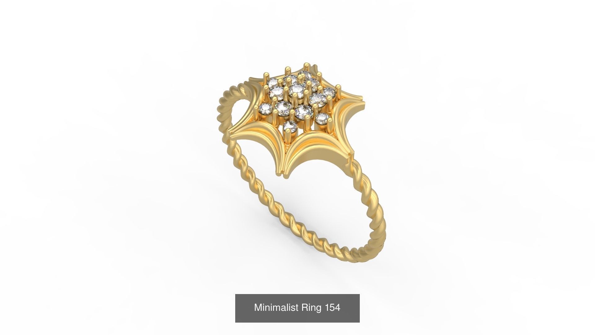 Light rings weighing 1 to 4 grams 1070 Rings 3D Model Collection_1678