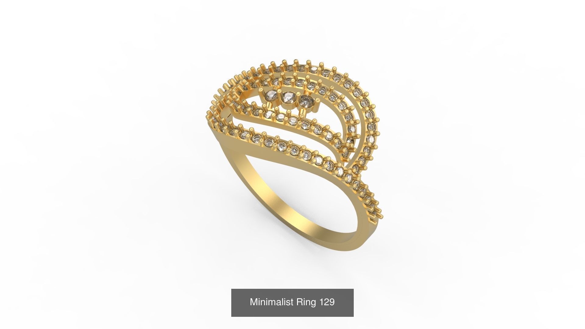 Light rings weighing 1 to 4 grams 1070 Rings 3D Model Collection_1653