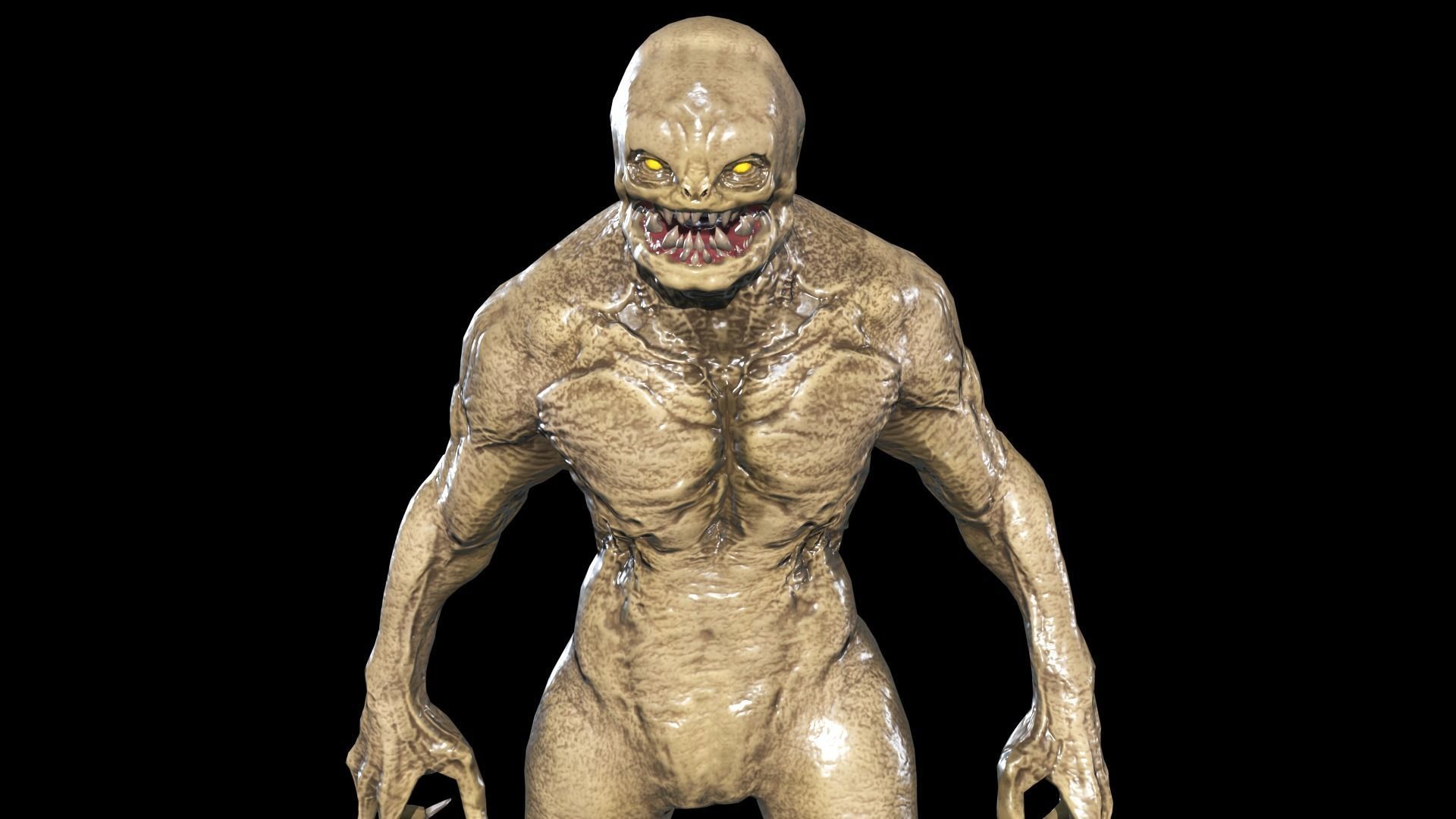 Necro Monster 3 Low-poly 3D model_11