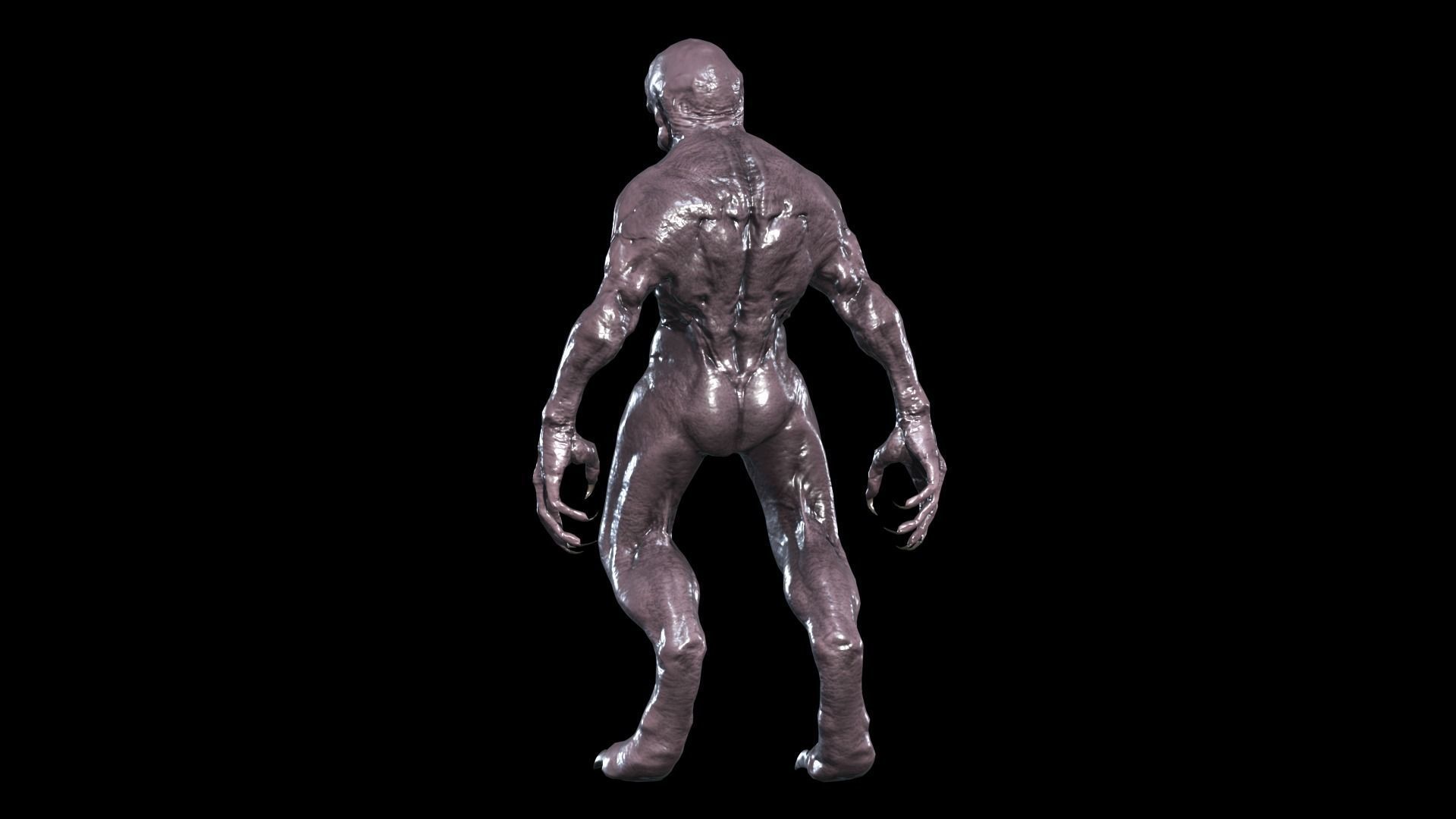 Necro Monster 3 Low-poly 3D model_9