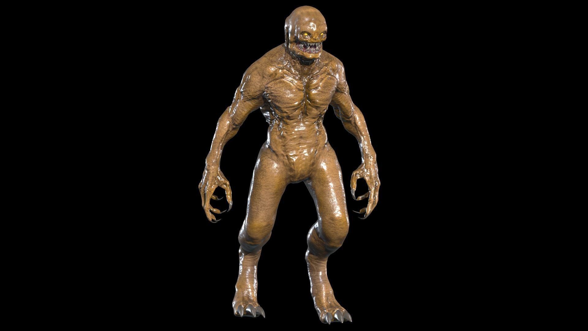 Necro Monster 3 Low-poly 3D model_5