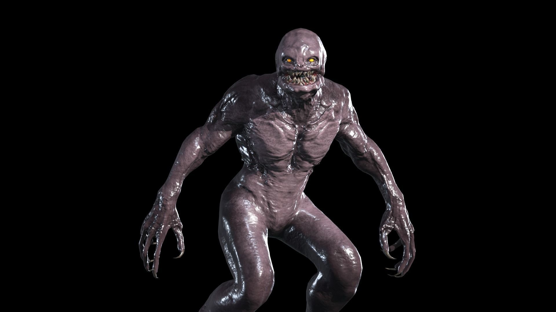 Necro Monster 3 Low-poly 3D model_2