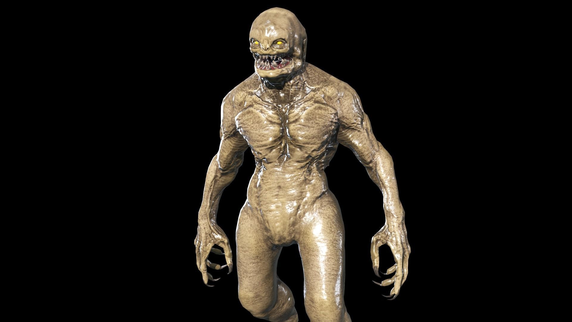 Necro Monster 3 Low-poly 3D model_12