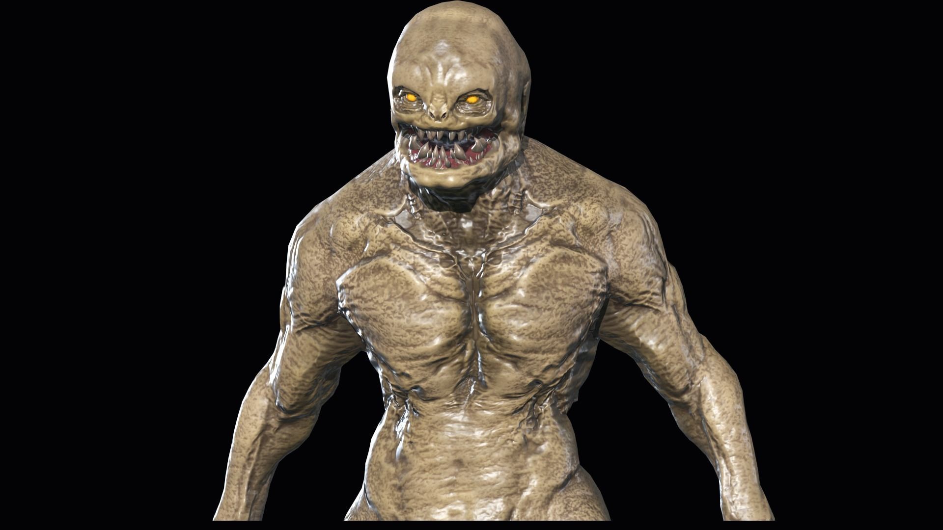 Necro Monster 3 Low-poly 3D model_10