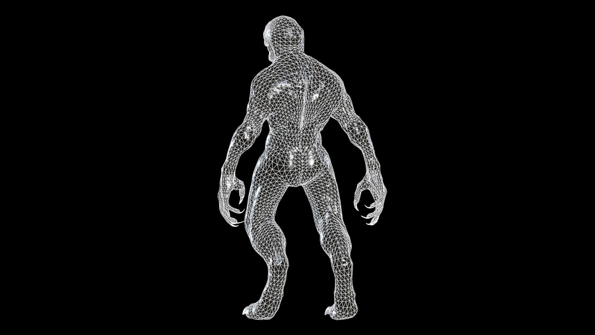 Necro Monster 3 Low-poly 3D model_7