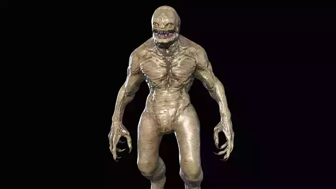 Necro Monster 3 Low-poly 3D model
