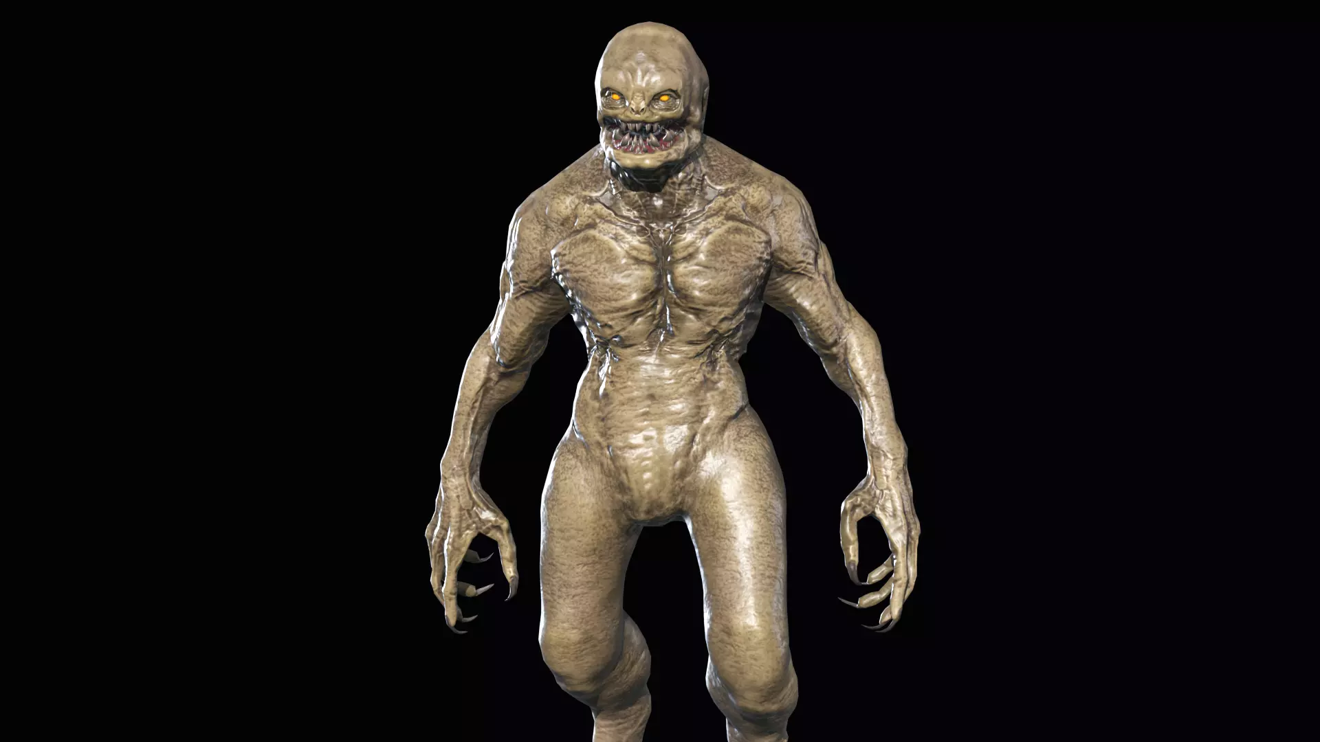 Necro Monster 3 Low-poly 3D model_0