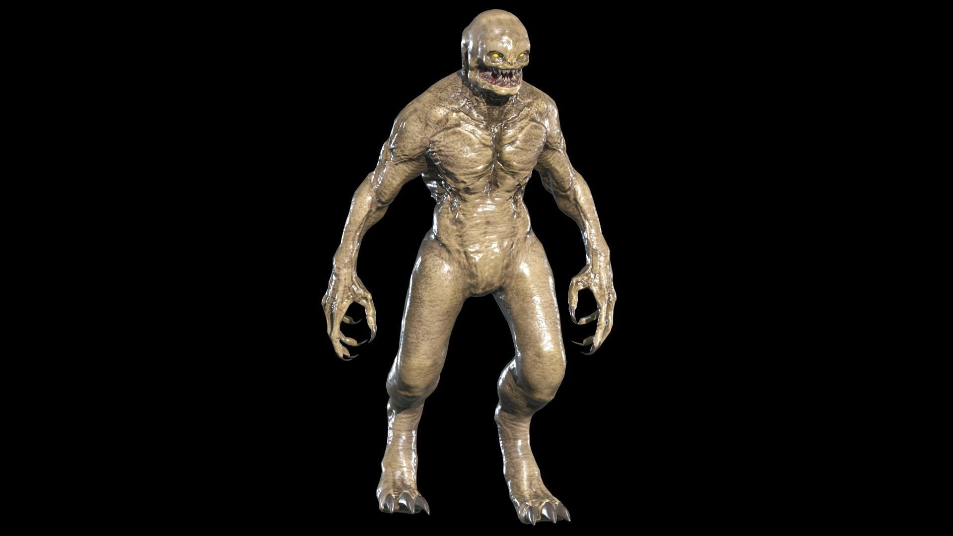 Necro Monster 3 Low-poly 3D model_4