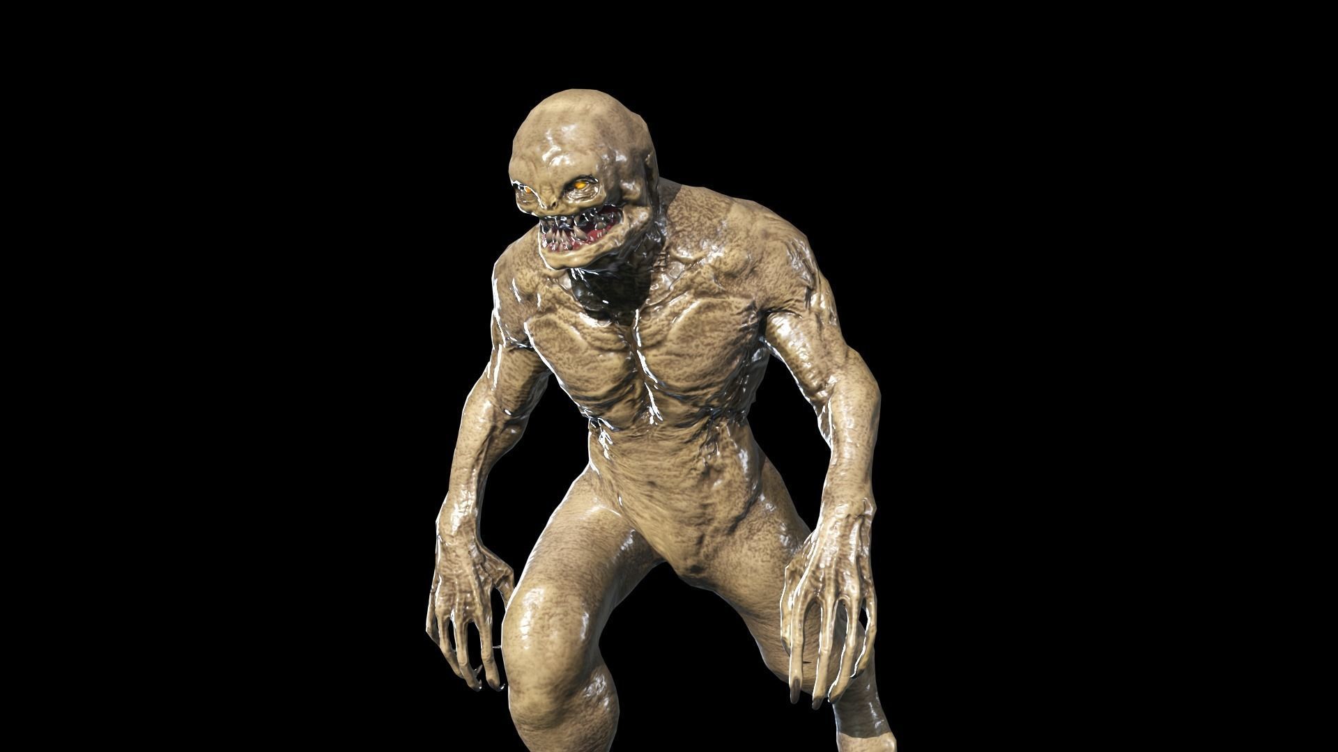 Necro Monster 3 Low-poly 3D model_15