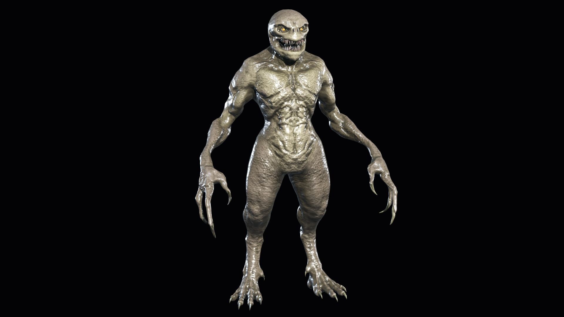 Necroundead 4 Monster Low-poly 3D model_16