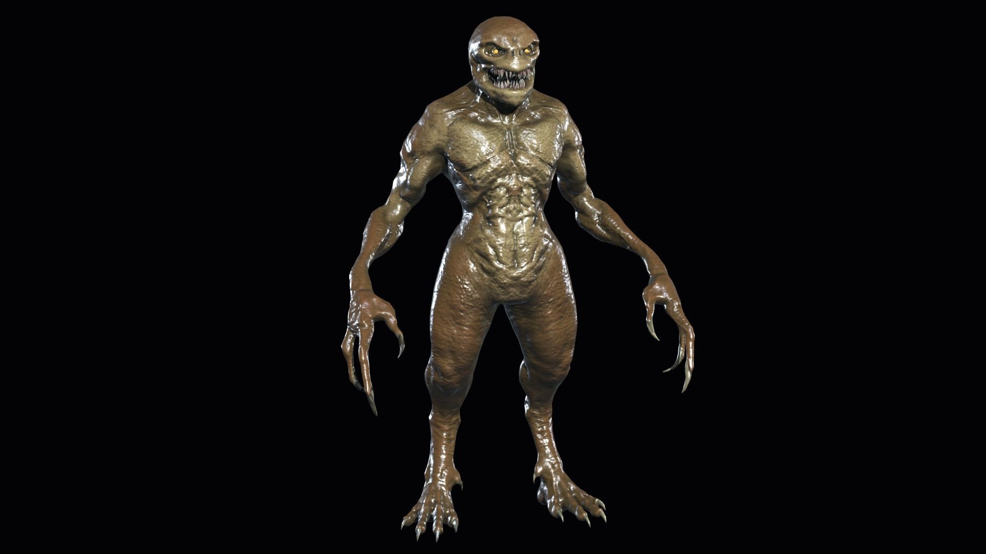 Necroundead 4 Monster Low-poly 3D model_15