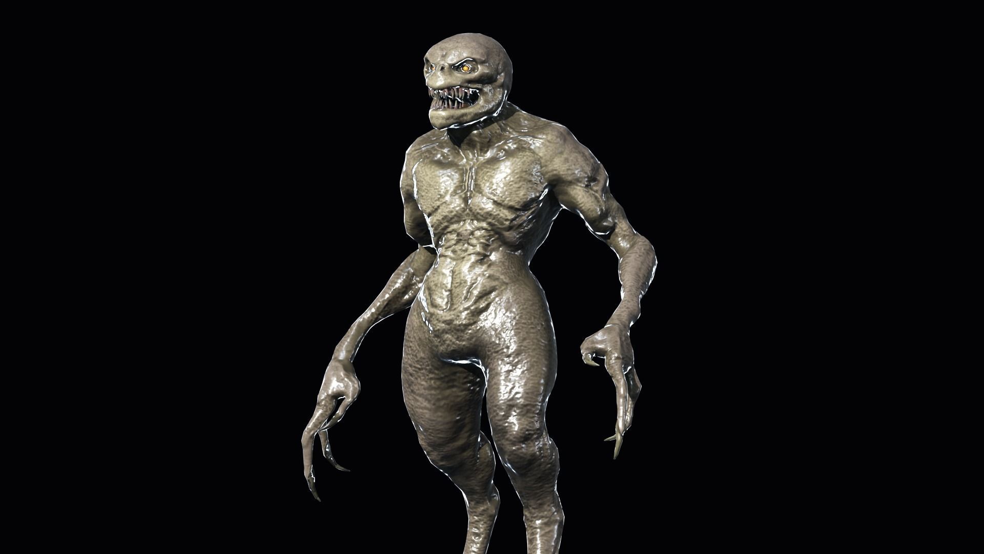 Necroundead 4 Monster Low-poly 3D model_11