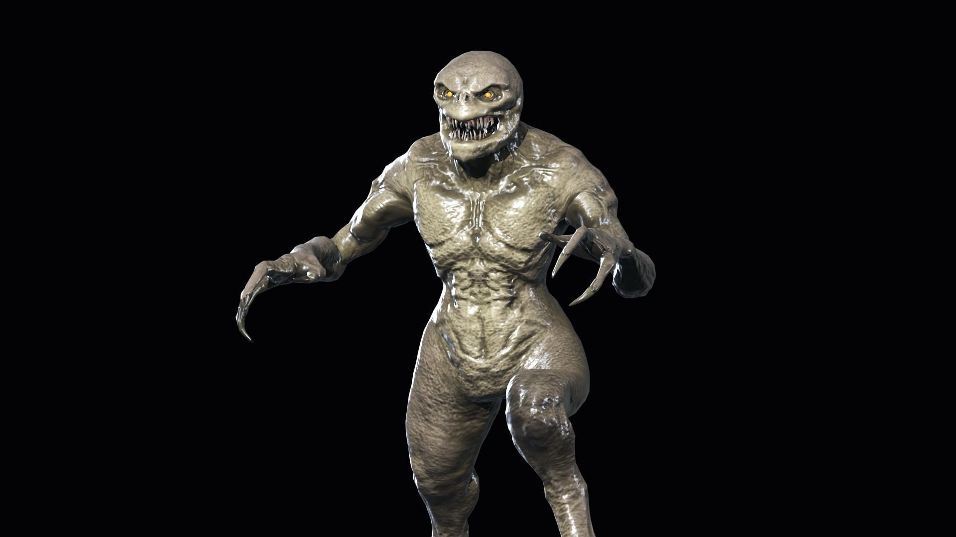 Necroundead 4 Monster Low-poly 3D model_9