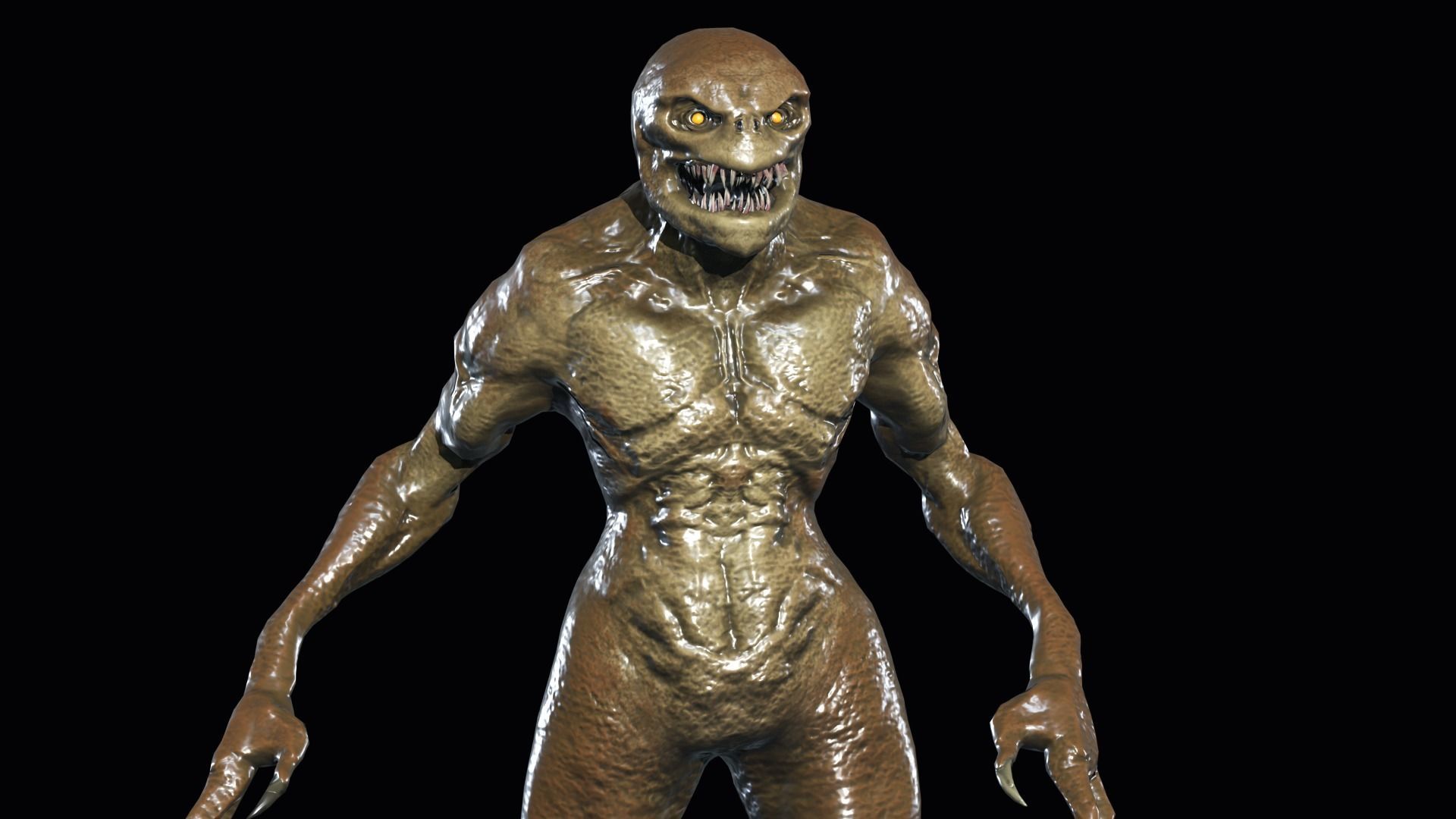 Necroundead 4 Monster Low-poly 3D model_10