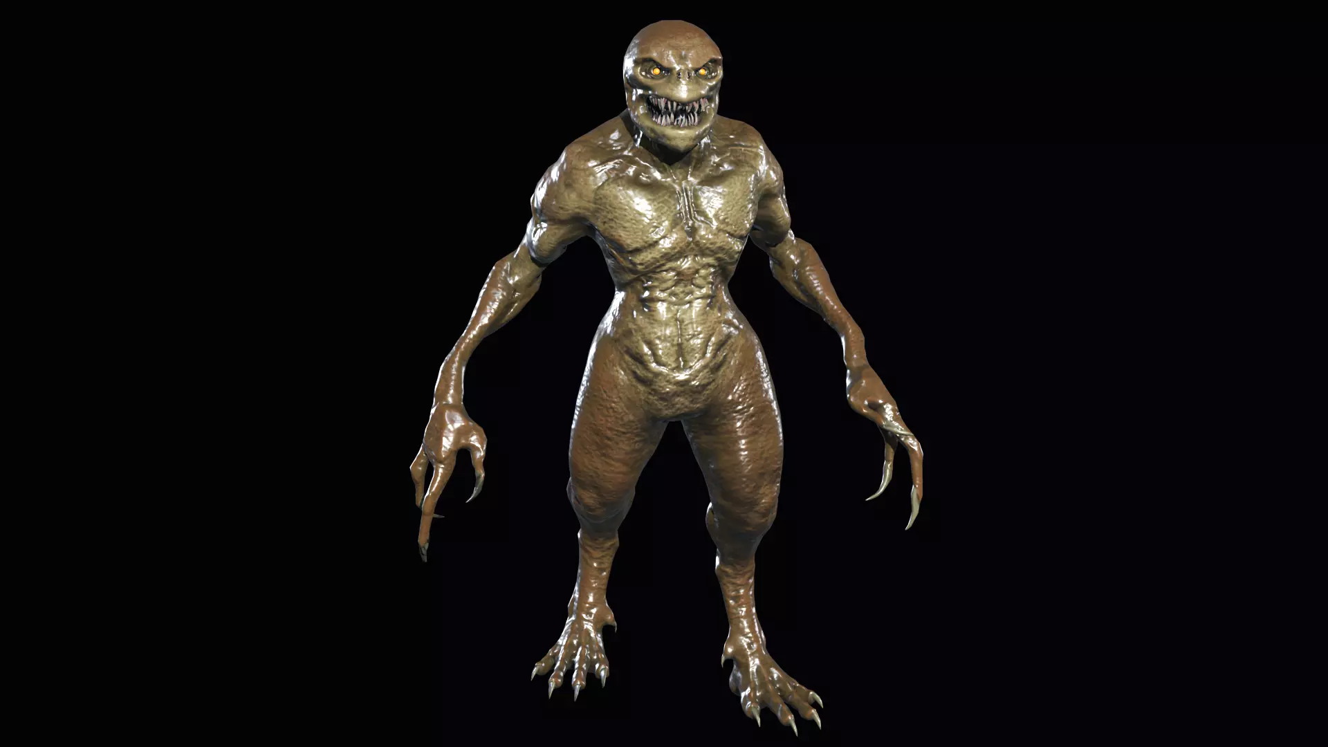 Necroundead 4 Monster Low-poly 3D model_0