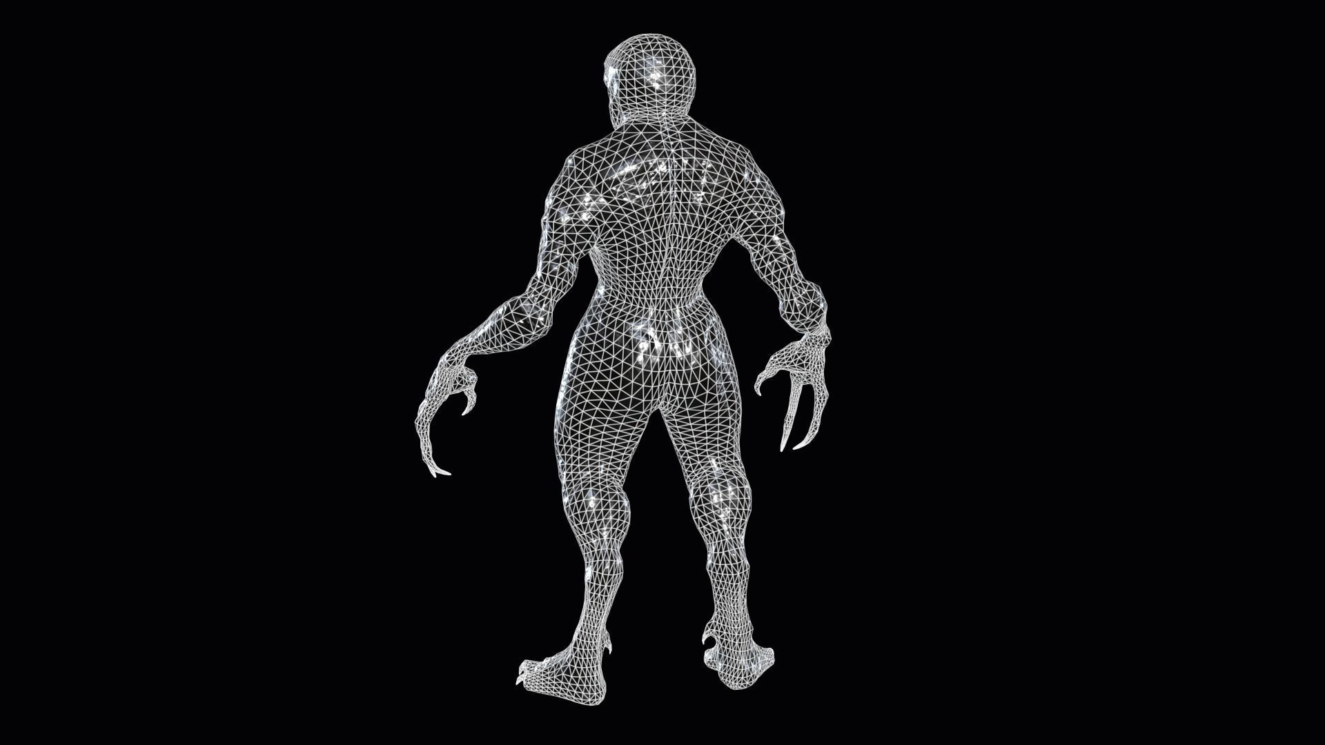 Necroundead 4 Monster Low-poly 3D model_12