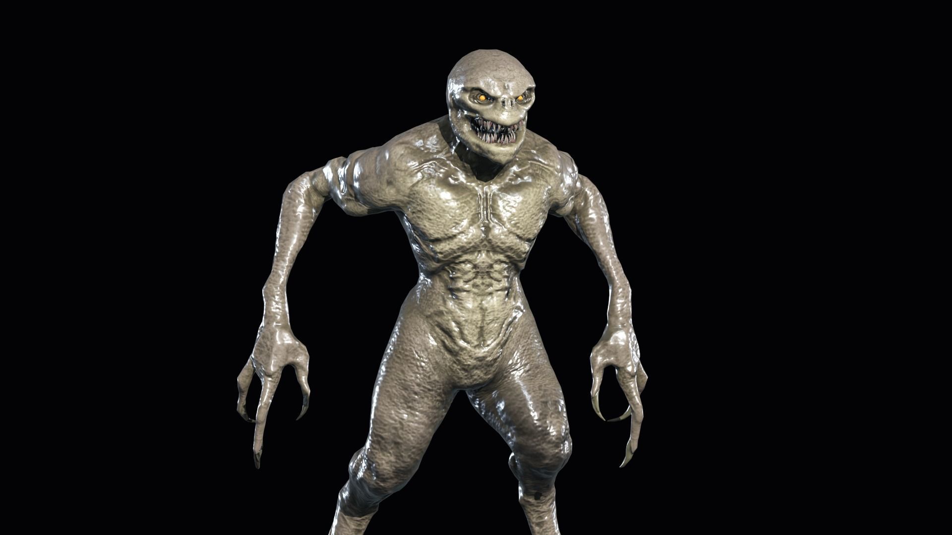 Necroundead 4 Monster Low-poly 3D model_14