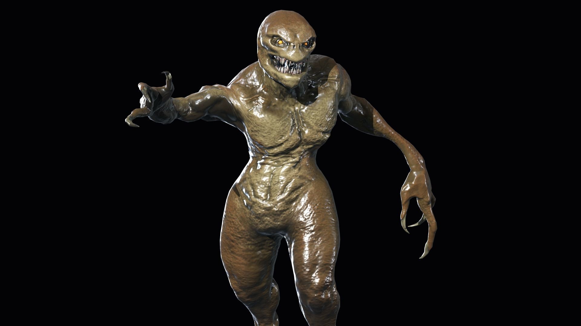 Necroundead 4 Monster Low-poly 3D model_13