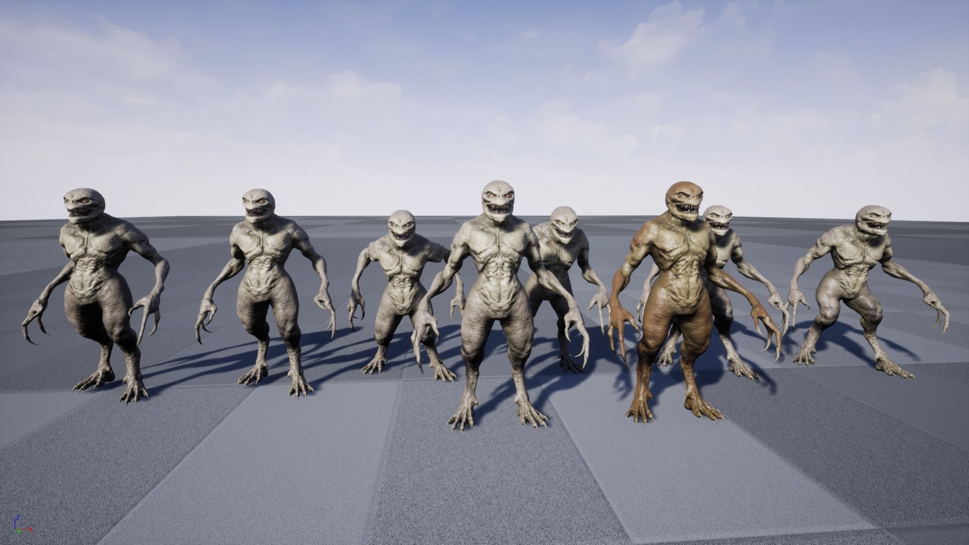 Necroundead 4 Monster Low-poly 3D model_17