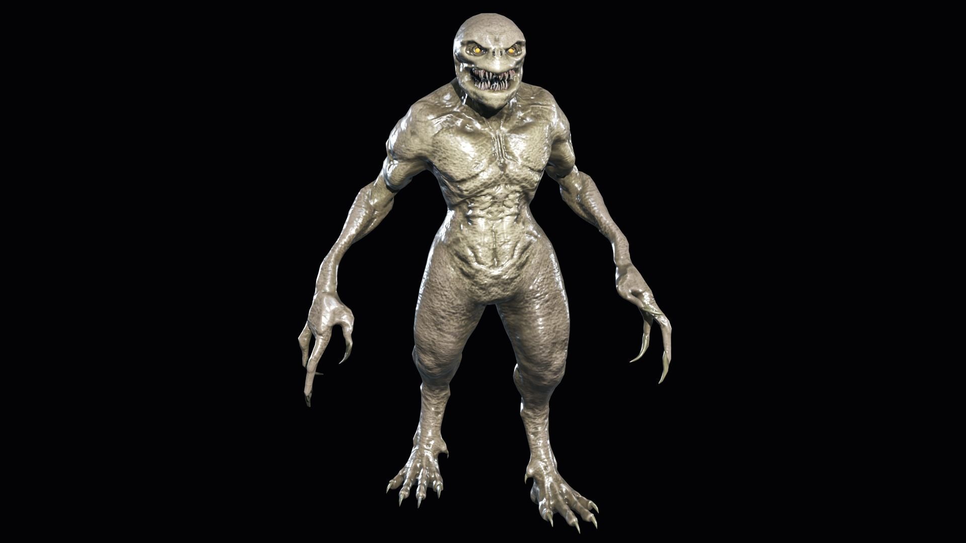 Necroundead 4 Monster Low-poly 3D model_2