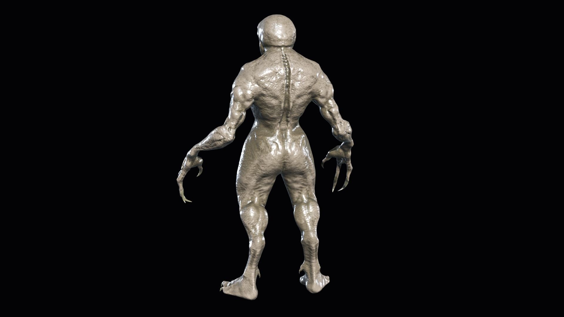 Necroundead 4 Monster Low-poly 3D model_4