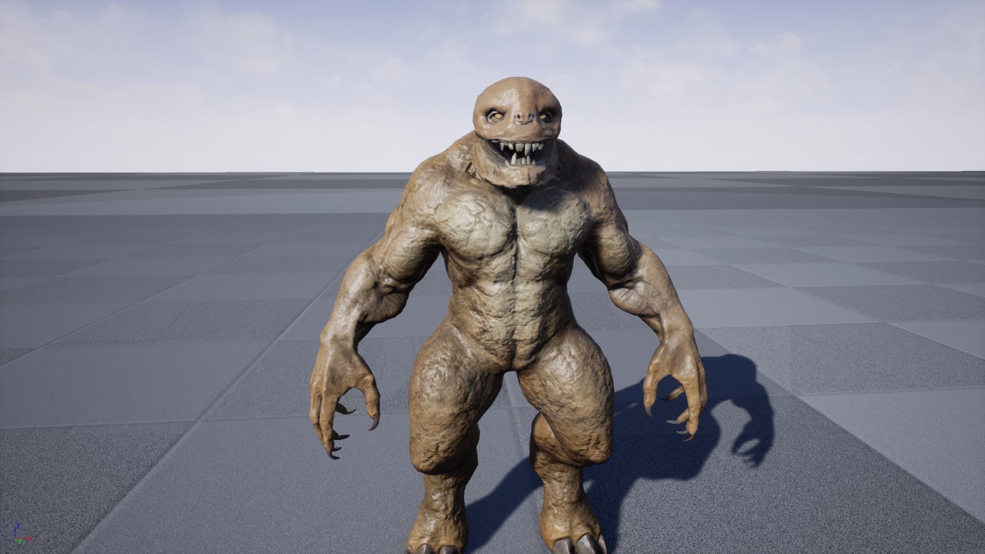 Stone Monster Low-poly 3D model_23