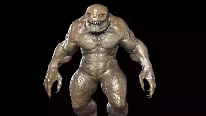 Stone Monster Low-poly 3D model
