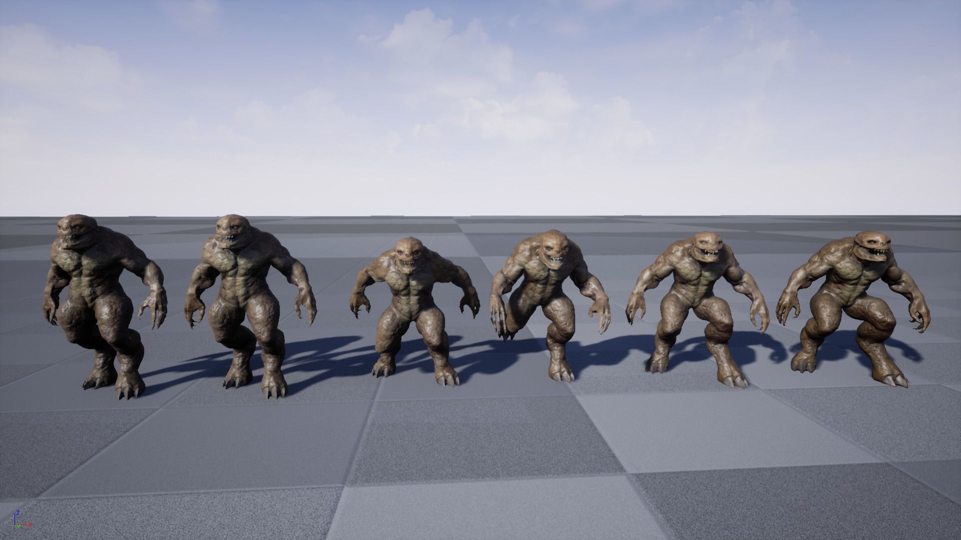 Stone Monster Low-poly 3D model_21