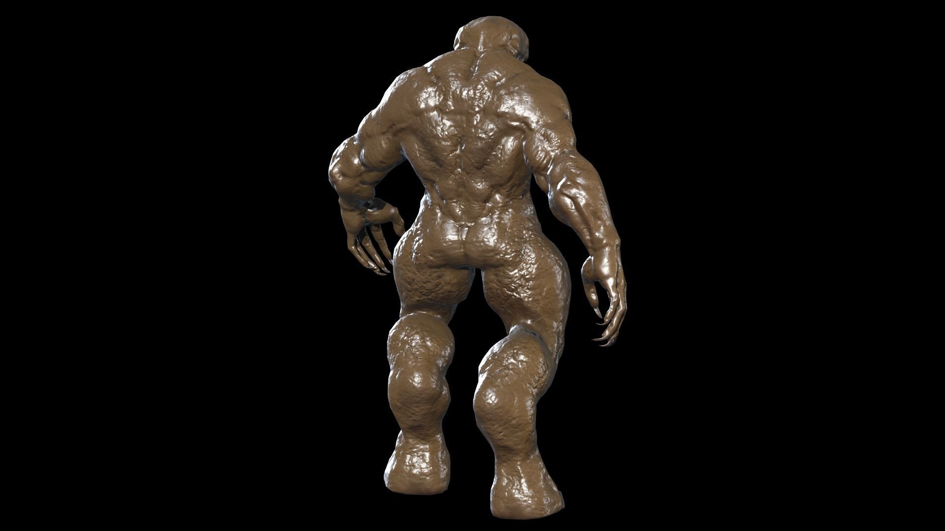 Stone Monster Low-poly 3D model_10