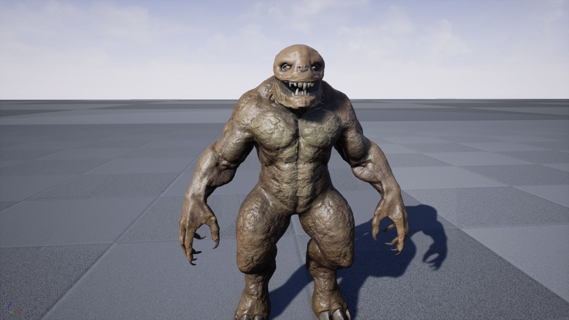 Stone Monster Low-poly 3D model_22