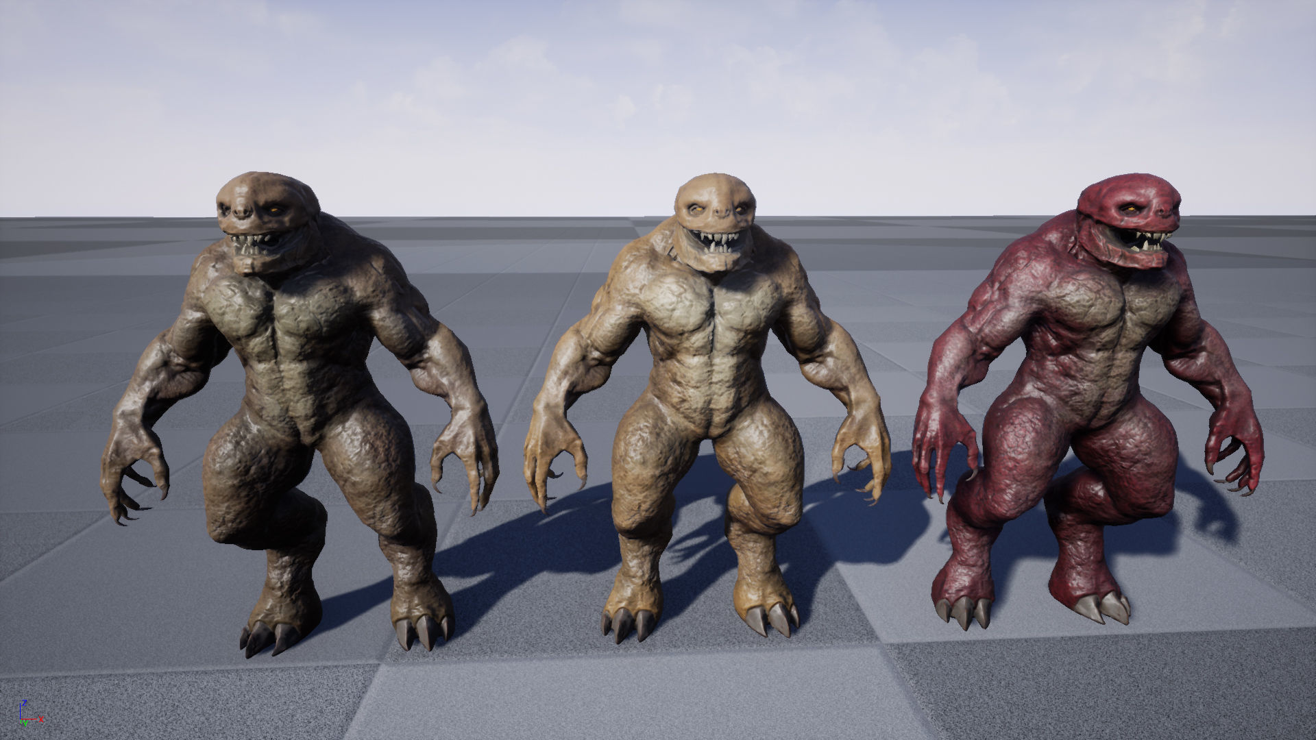 Stone Monster Low-poly 3D model_19