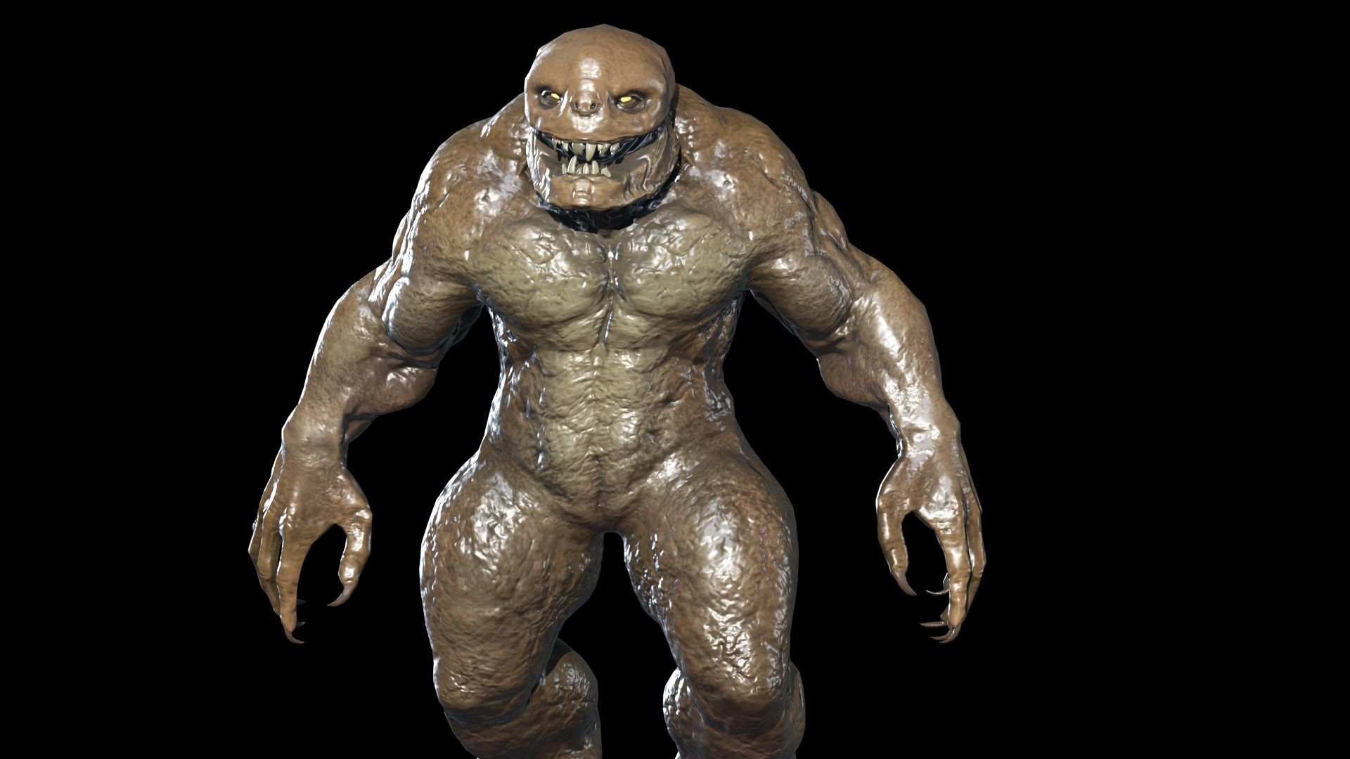 Stone Monster Low-poly 3D model_18