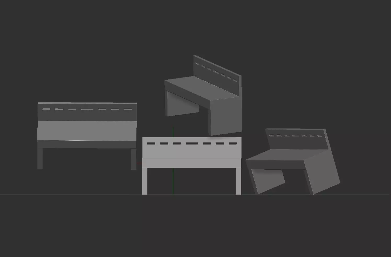 Out Door Sitting Brench or Chair 3D print model