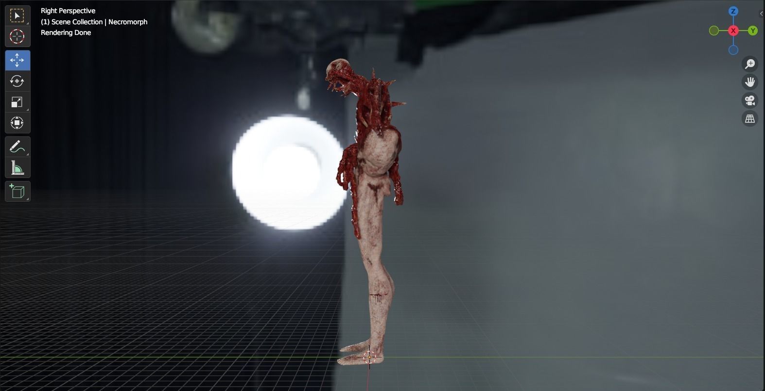 Dead Space Necromorph Low-poly 3D model_18